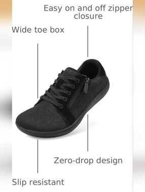 SKASO Unisex Barefoot Walking Shoes Wide Toe Sneakers Size 50 (Mens 15-16) NWT